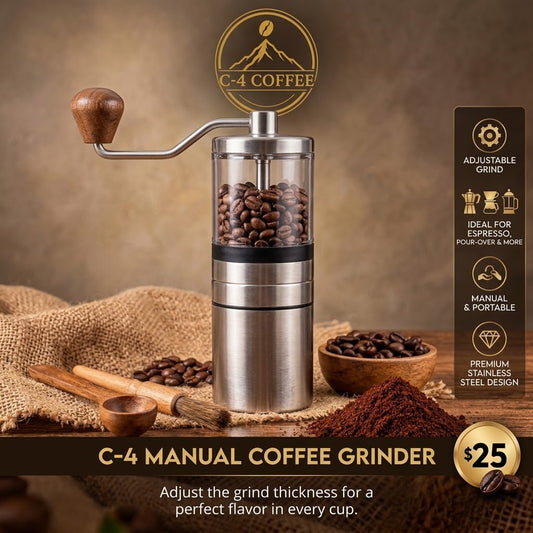 C-4 Premium Manual Coffee Grinder
